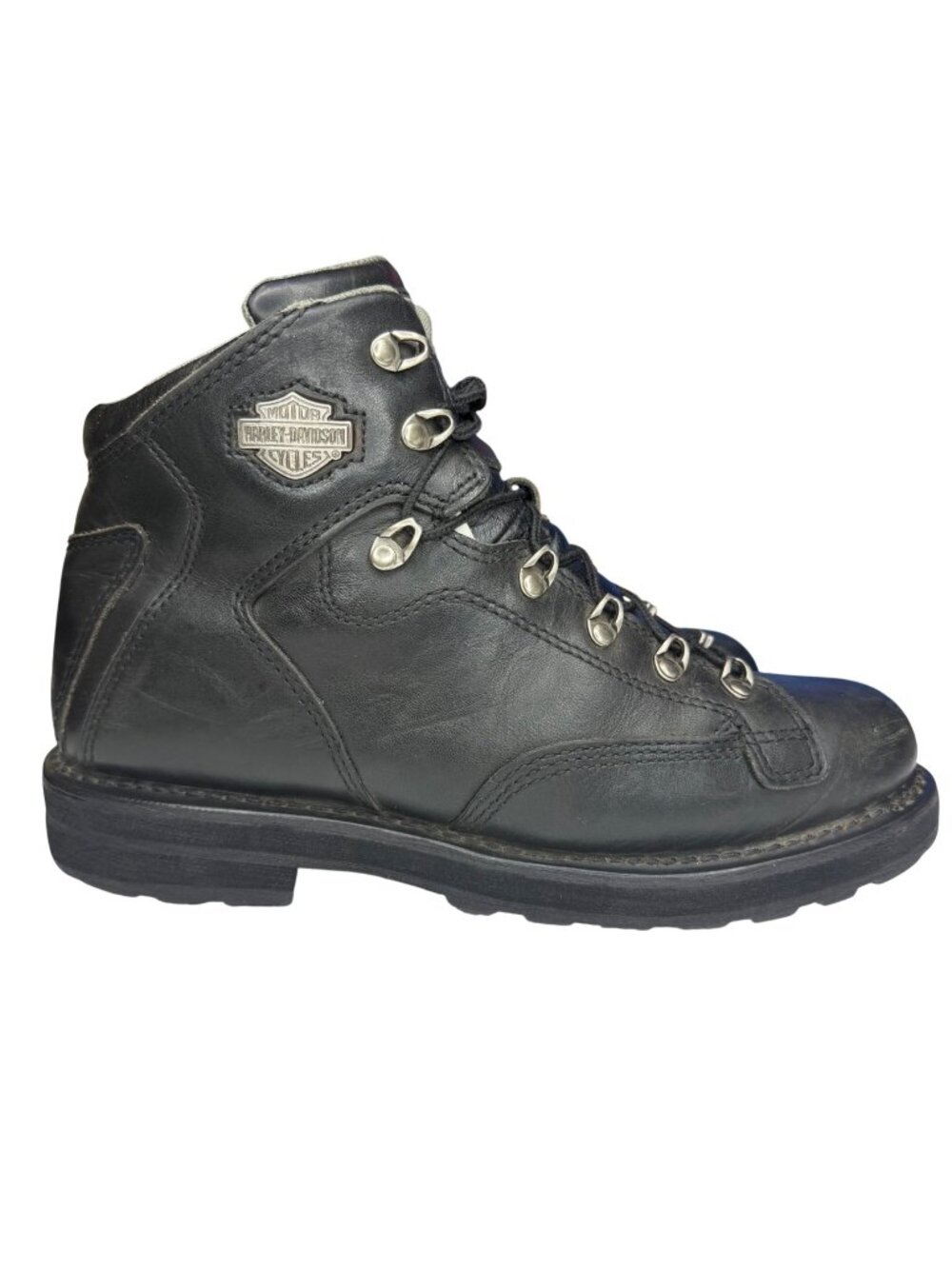 Harley-Davidson Black Leather side zip Ride Riding ankle Boot Men's sz10